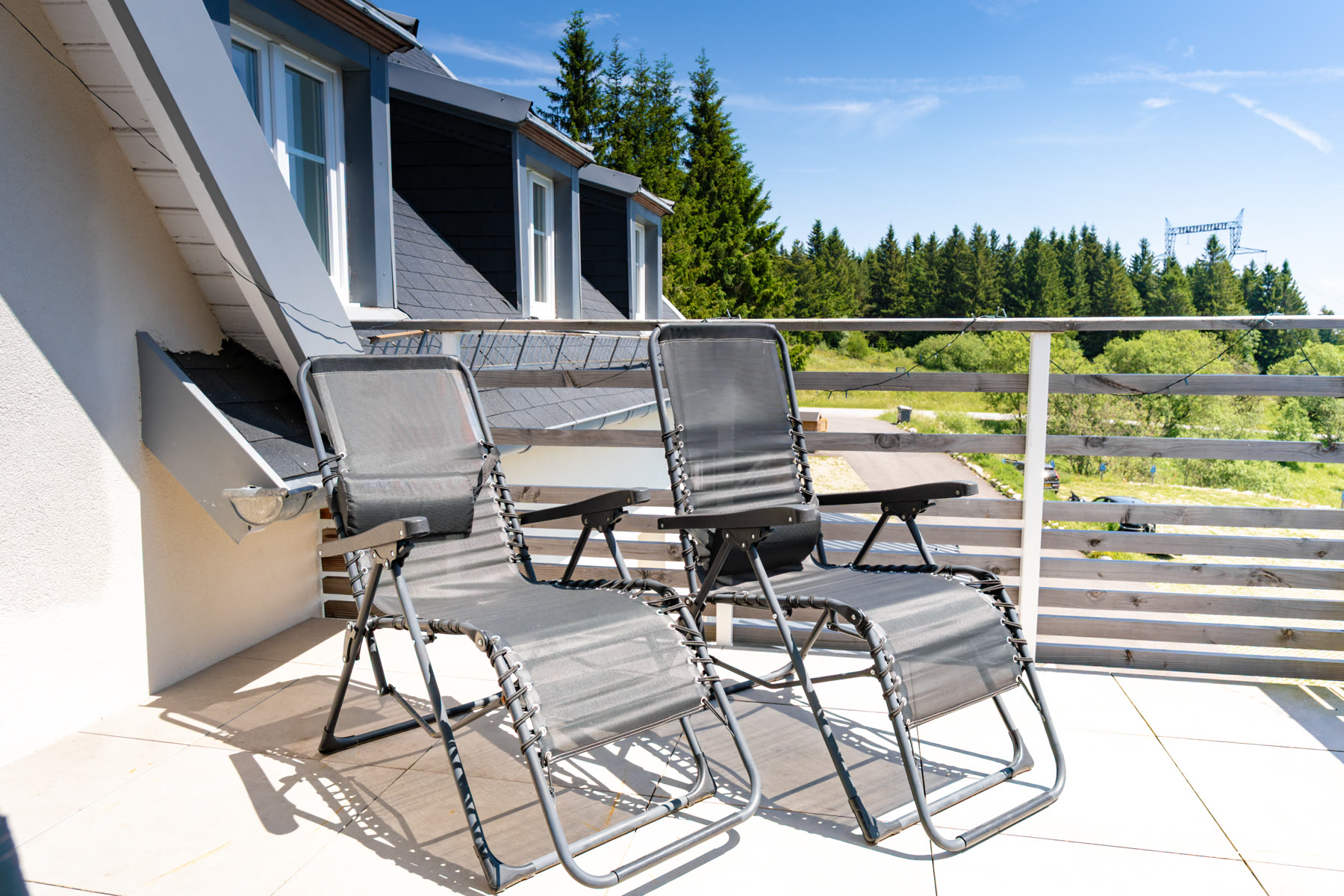 Duplex Lac Blanc — terrasse vue montagnes